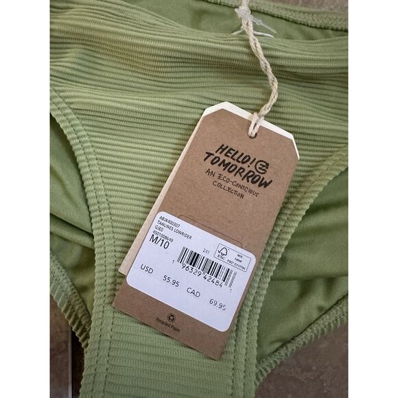 NWT Billabong M Bikini Bottom Swimwear Low Rider Eco Conscious - Picture 2 of 5